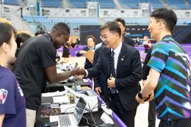 WTT Youth Contender & Youth Star Contender 강릉 국제 탁구대회 현장 격려