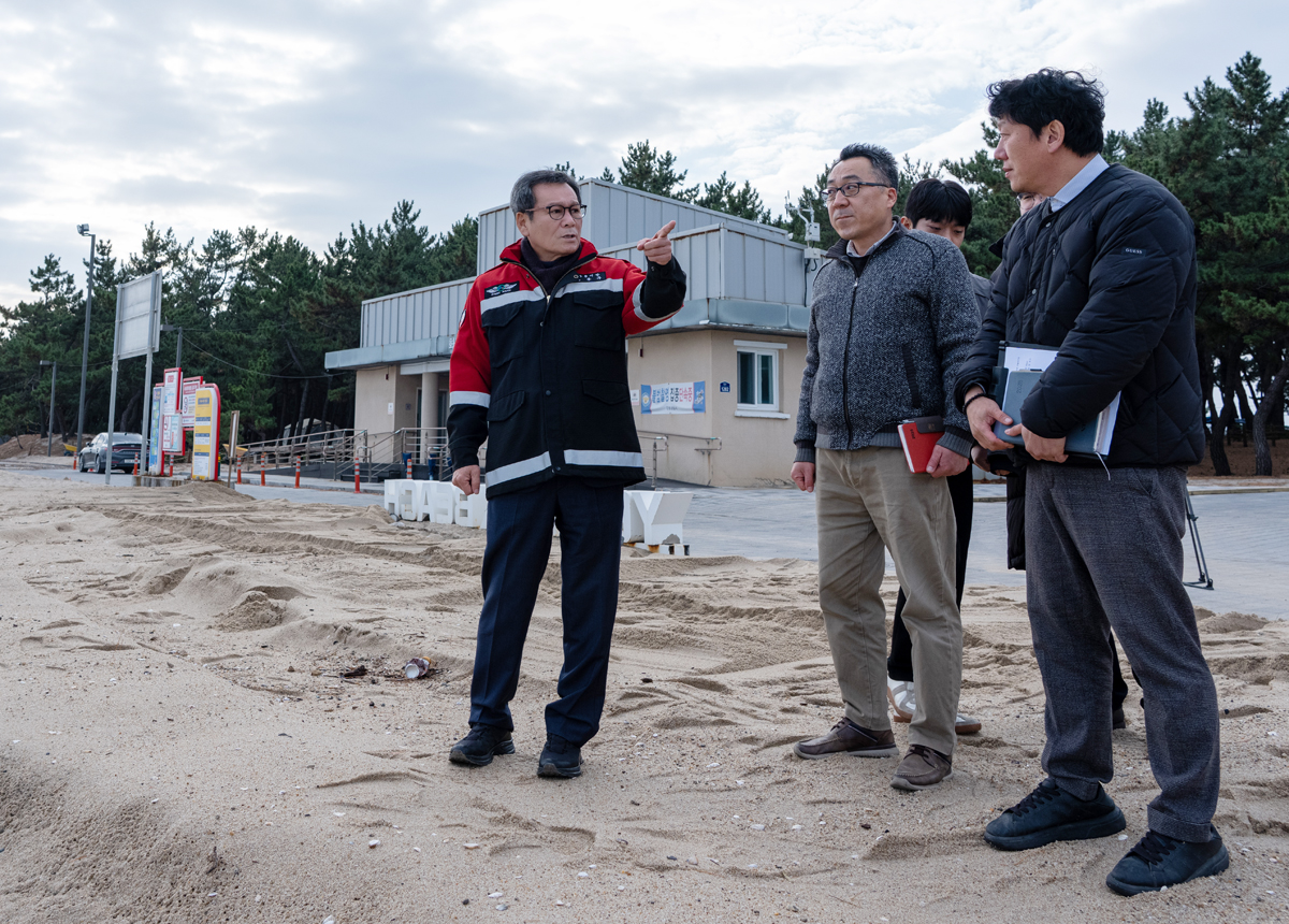 연곡해변 해안침식 현장점검 이미지