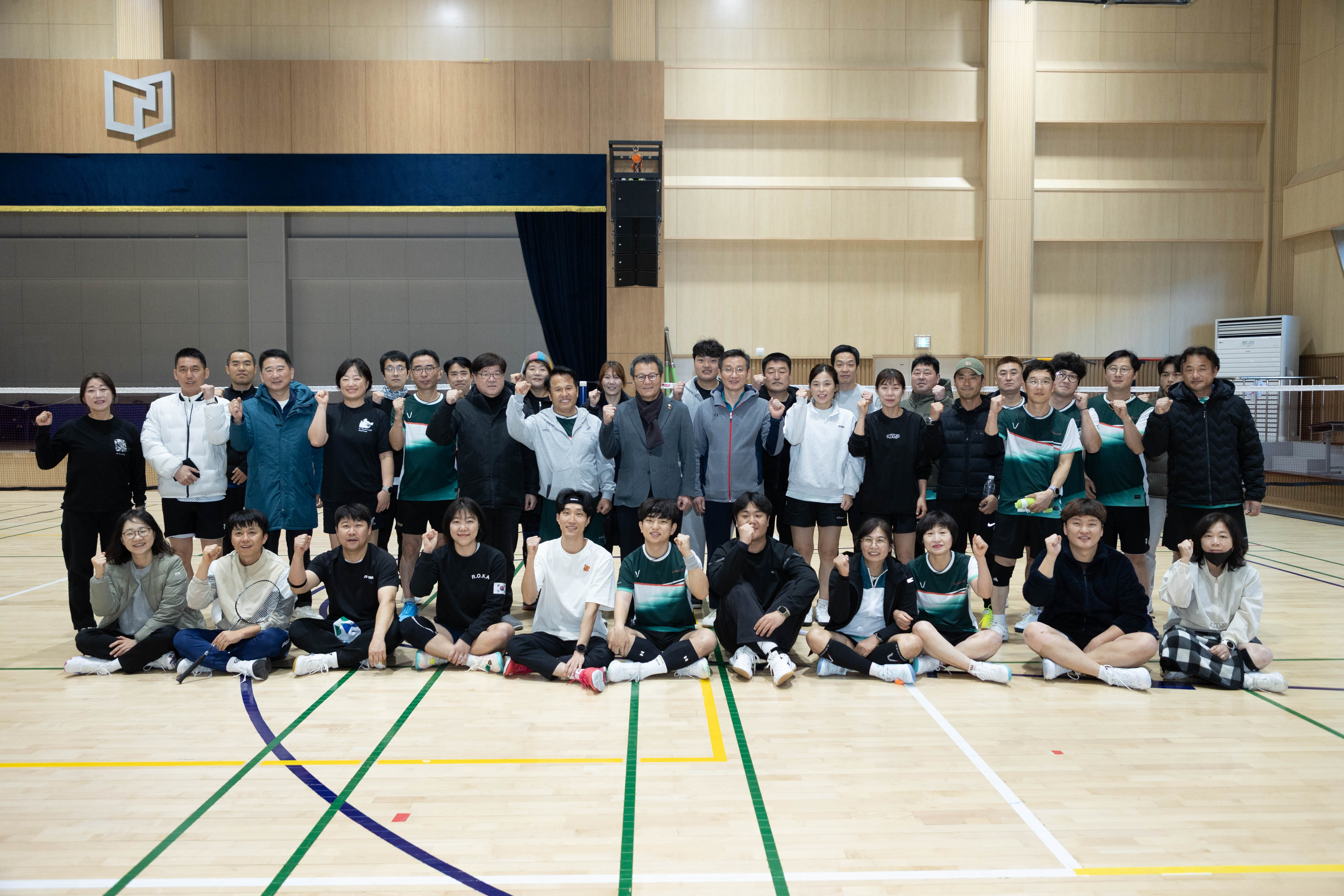 시청 직장동호회 활동 방문 격려(배드민턴) 이미지