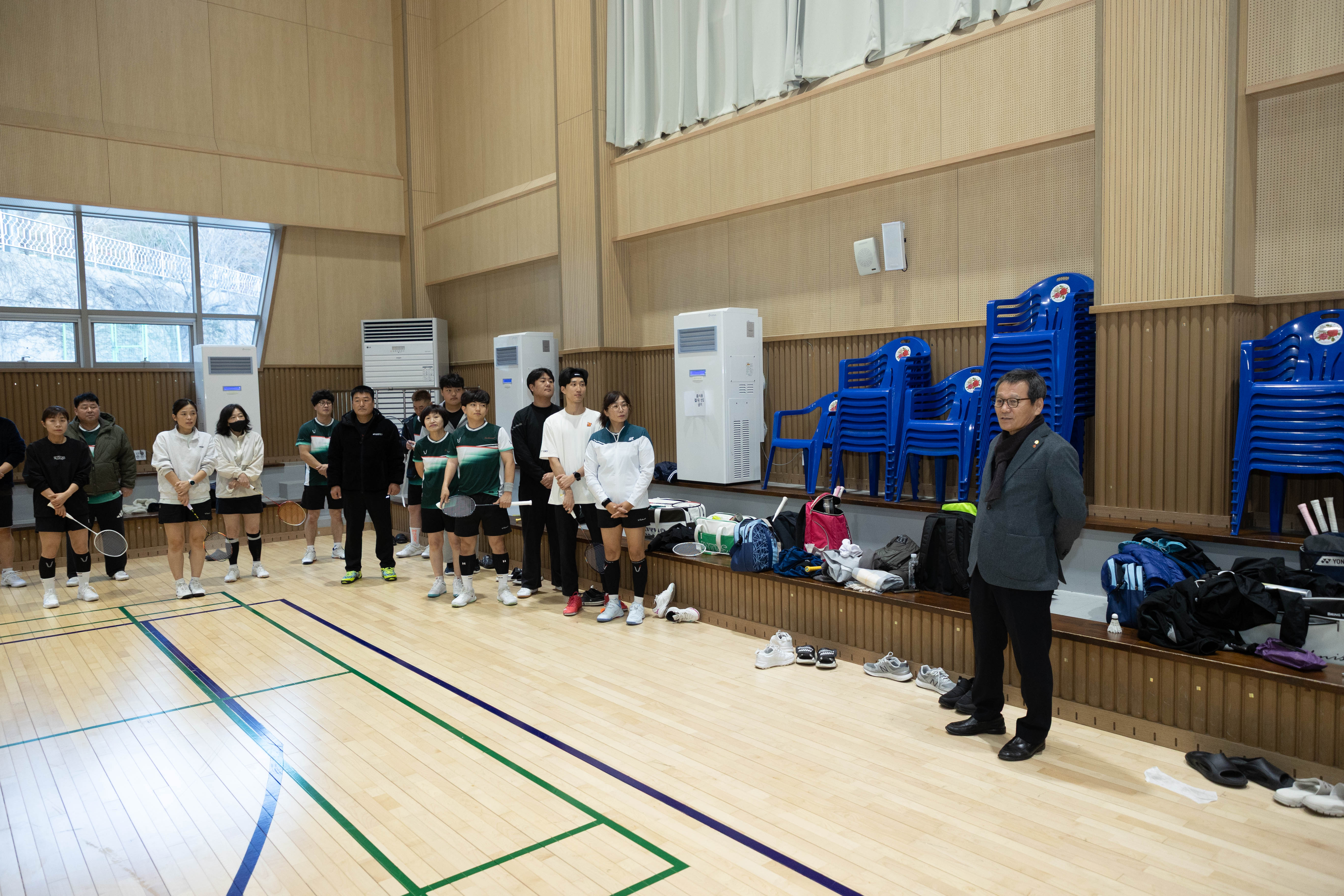 시청 직장동호회 활동 방문 격려(배드민턴) 이미지