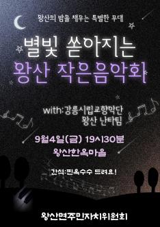 별빛 쏟아지는 왕산 작은음악회